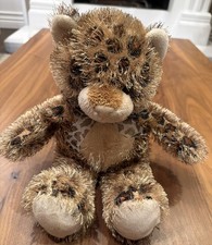 Aurora People Pals 13 inch Plush Leopard Cheetah Cat Stuffed Animal Toy EUC RARE