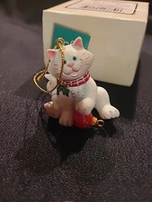 Russ Petco Where The Pets Go Ornament White Cat