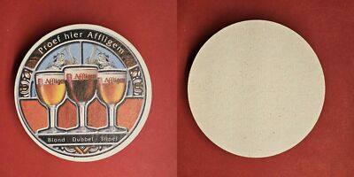 Proef hier Affligem Blond-Dubbel-Tripel Brauerei Bierdeckel Bier