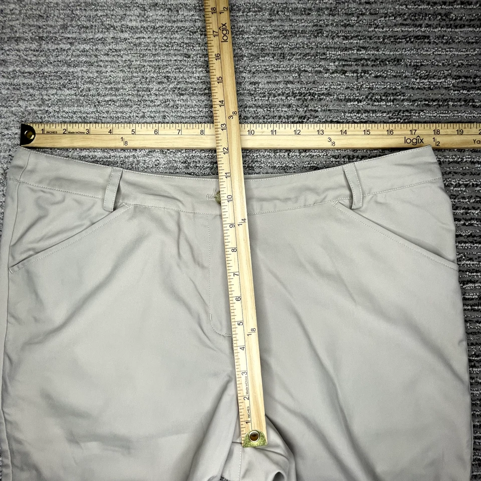 Shorts feminino Callaway tamanho 12 cintura alta chino casual bege - Imagem 3 de 4