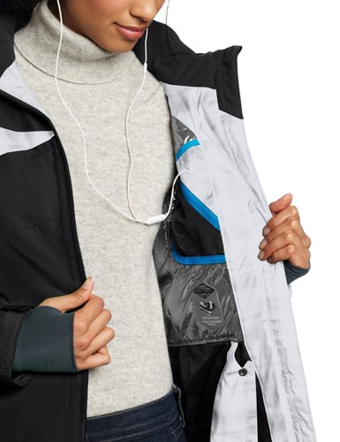 NWT COLUMBIA WOMENS SNOWCALYPSE INTERCHANGE BLACK LRG OMNIHEAT WATERPROOF COAT - Picture 5 of 9