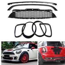 1 Set Front Rear Light Frame Grille Trim For Mini Cooper R55 R56 R57 JCW 2007-15
