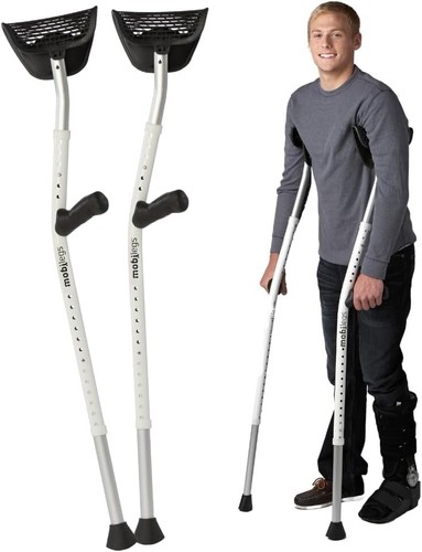 Ergonomic Mobilegs Ultra Adjustable Crutches for Adults