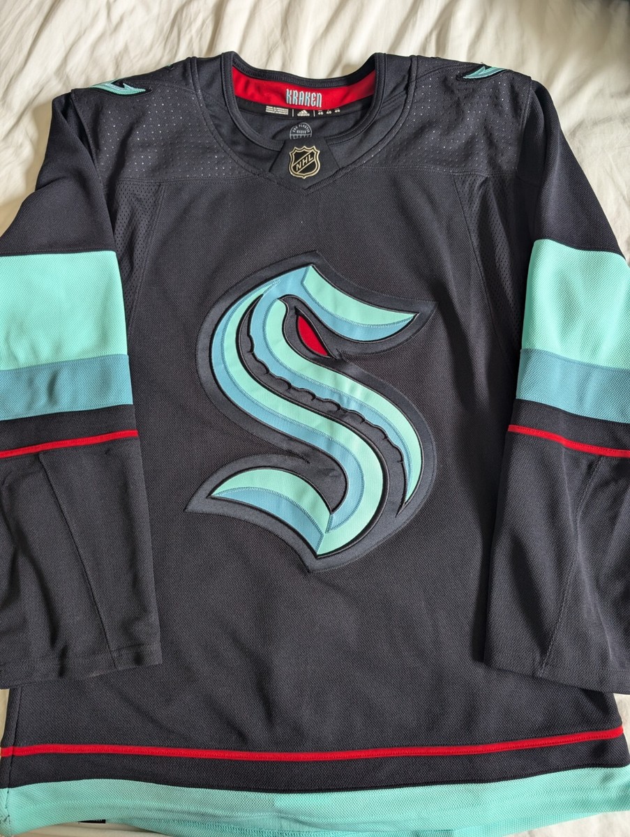 NHL Adidas Primegreen Seattle Kraken Hockey Jersey, Size 46
