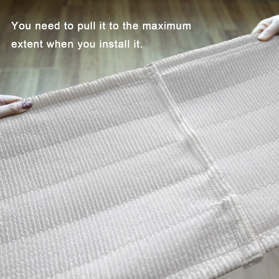 Box Spring Cover Wrap Around Elastic, Vertical Stripe Pattern Bed