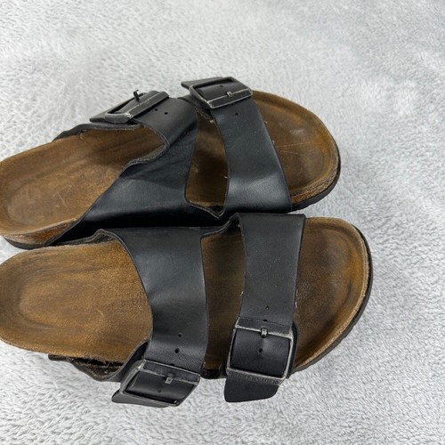 Birkenstock Arizona Black Leather Strap Sandals Women’s Size 37 EU - Picture 5 of 12