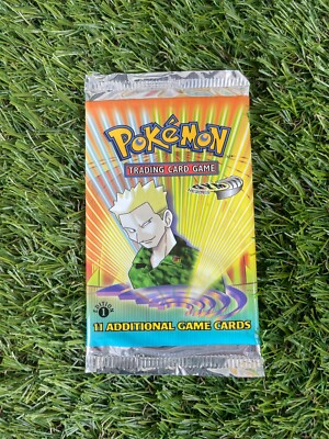 BOX FRESH Pokemon 1st Edition Gym Heroes Booster Pack FACTORY