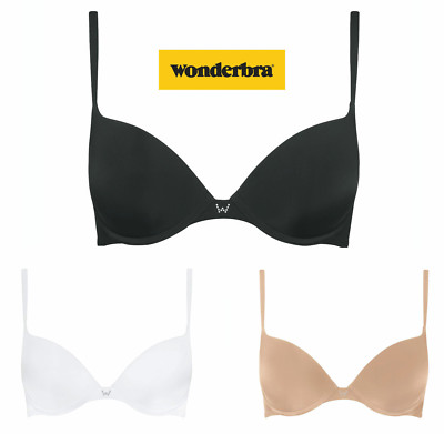 Wonderbra UPtoDAY T-Shirt BH Schwarz, Skin, Weiß A-E 70-85 Push Up BH - SALE -
