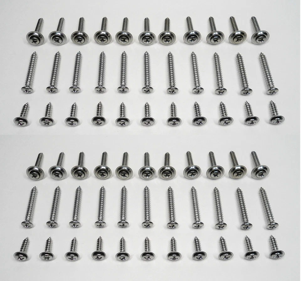 66 CHROME RESTORATION SCREWS FOR CHECKER EDSEL NASH PACKARD MAICO MARMON ETC - Image 3 of 4