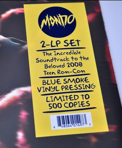 Nick and Norah's Infinite Playlist Soundtrack Vinyl LP Blue Smoke Mondo 500 New - Picture 2 of 3