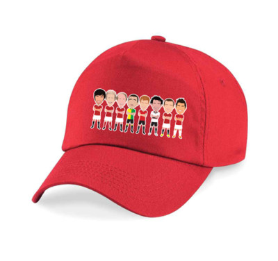 Baseballkappe Mütze Utd Legends Vector Heroes Kinder- & Erwachsenengrößen Manchester
