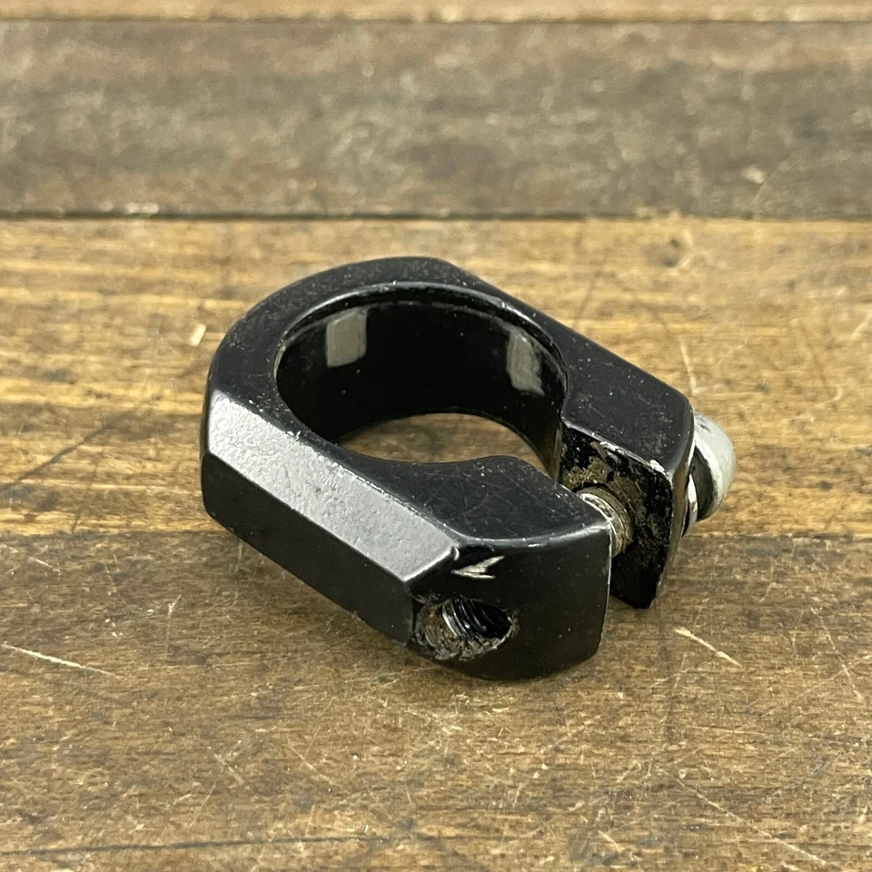 Abrazadera de tija de sillín GT 25.4 Old School BMX Freestyle Dyno Piston Vintage años 90 negro C7 Foto 4 de 4