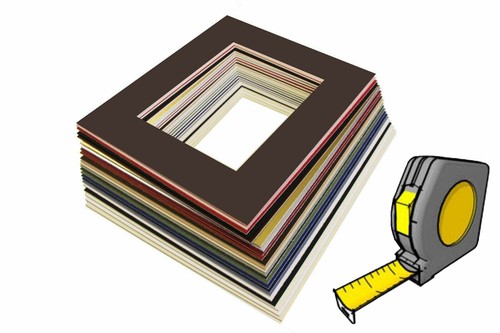 Cut to Size Square Picture Photo Bevel Edge Mount up to 10x10" - Picture 20 of 24