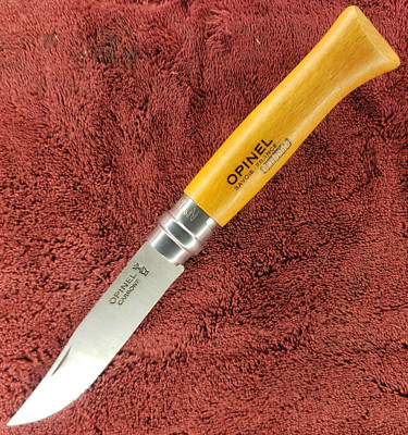 OPINEL # 8 Folding Knife Pocket Knife FRANCE carbon carbone