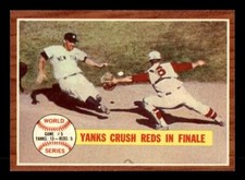 1962 Topps #236 Yanks Crush Reds in Finale - NM-MT