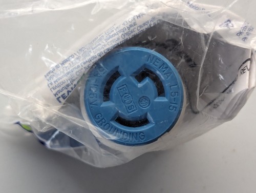 Leviton L5-15R / 15A 125V 3-Wire Locking Electric Cord Connector 021-70515-LC - 第 3/4 張圖片