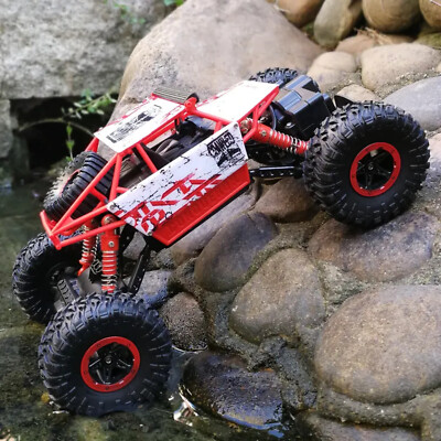 1/18 RC Monster Truck 4WD Off-Road Vehicle 2.4G Remote Control Buggy Crawler Car