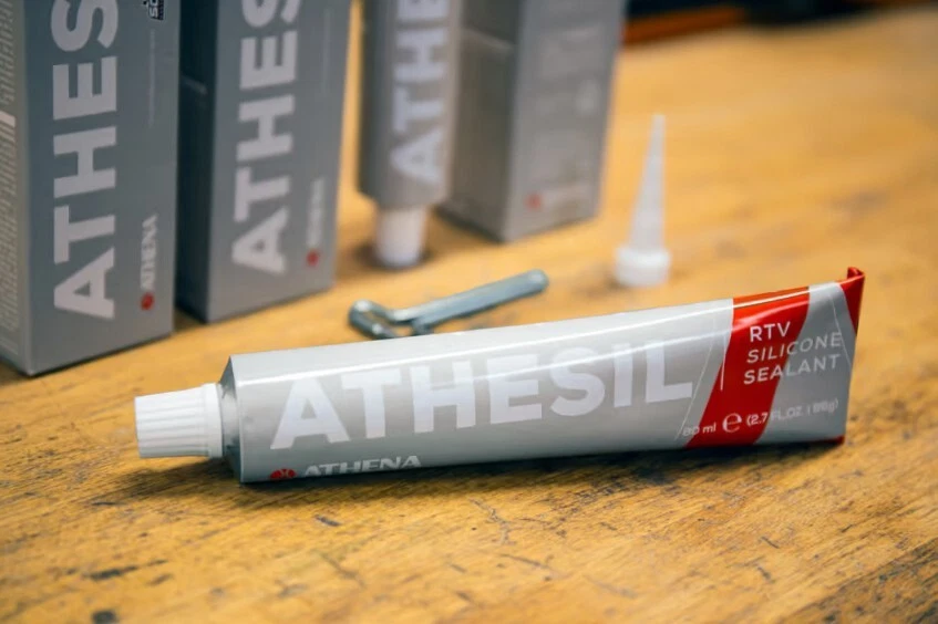 ATHESIL ATHENA MASTICE PASTA SIGILLANTE GRIGIA GUARNIZIONI MOTORE CARTER 80 ml - Immagine 3 di 4