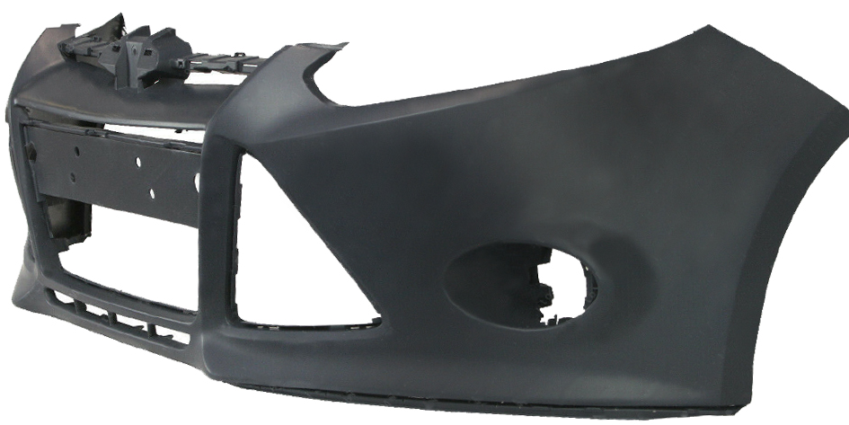 FITS 2012 2013 2014 FORD FOCUS FRONT BUMPER COVER COMPLETE W FOG LIGHTS ...
