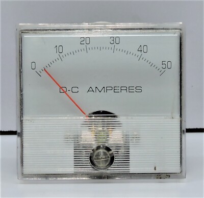 D-C Amperers Meter SEW ST-66 Electro-Meters Co. Ltd 0-50 Scale 0-50VDC 234691 11