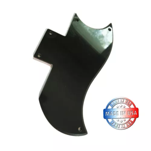 New USA Made Black Single Ply Pickguard for Epiphone SG Standard '60's + Screws