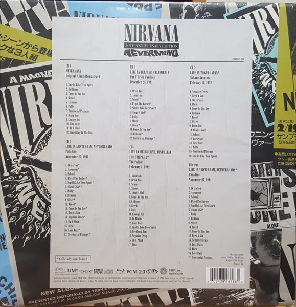 NIRVANA Nevermind 30th Anniversary Super Deluxe 5 CD + Blu-ray