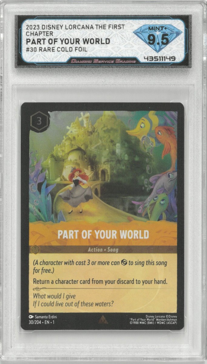 Lorcana The First Chapter PART OF YOUR WORLD #30 Rare Cold Foil