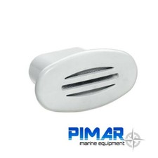 TROMBA NAUTICA DA INCASSO OVALE 12V IN ABS BIANCO PER BARCA SCAFO GOMMONE