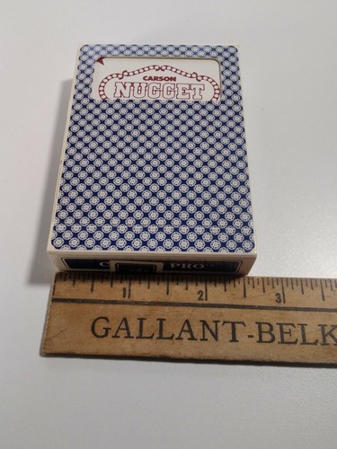 Playing Cards Nugget Casino Vintage Original Carson City NV Blue Played - Picture 9 of 10