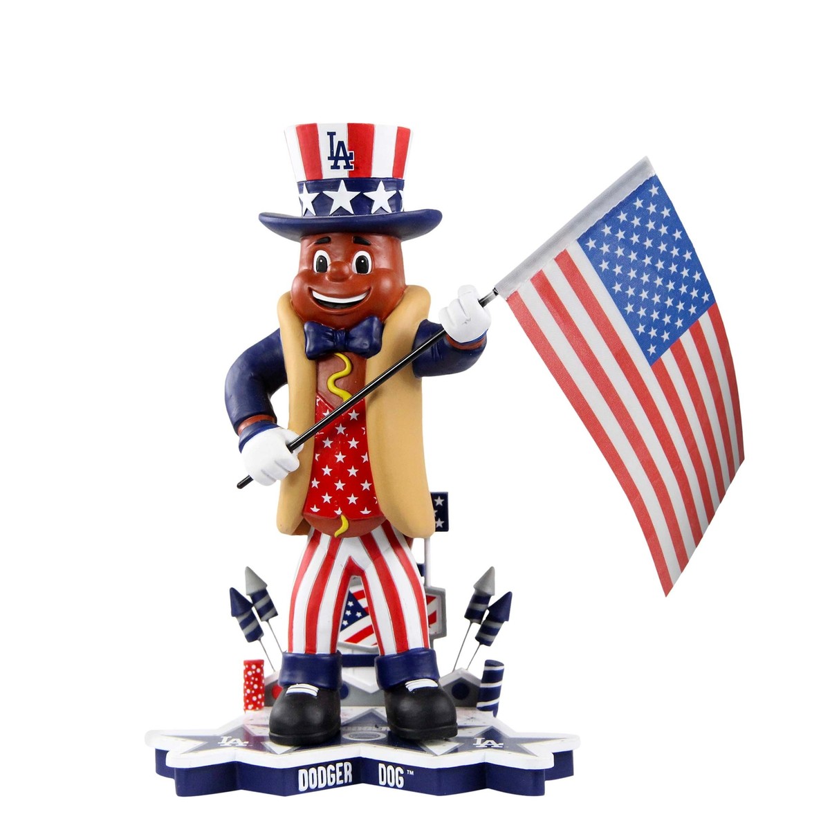 Dodger Dog Los Angeles Dodgers Fourth of July Bobblehead of Month
