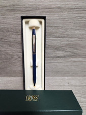 CROSS CLASSIC CENTURY DOUBLE BANDED BLUE W/GOLD TRIM BP PEN