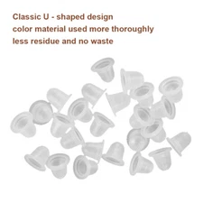 400PCS Silicone Small Tattoo Ink Cups Pigment Holder Permanent Eyebrow Makeup