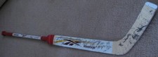 CHICAGO WOLVES TEAM SIGNED GOAL TENDER HOCKEY STICK