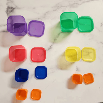 21 day fix Beachbody food storage square rainbow canisters many small portion si