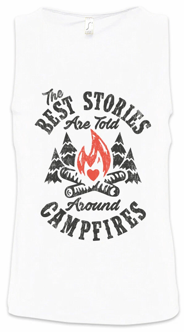 The Best Stories Are Told Around Campfires Men Tank Top Camping Boy Scout
