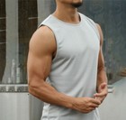 Men's Tank Top Muscle T-Shirt Gym Bodybuilding Fitness Stringer Sports Singlets