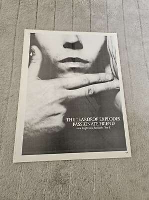 FPOT76 MAGAZINWERBUNG 11X8'' DIE TRÄNEN EXPLODIEREN: LEIDENSCHAFTLICHER FREUND
