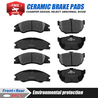Front & Rear Ceramic Brake Pads For 2004 - 2007 2008 2009 Kia Spectra Spectra5