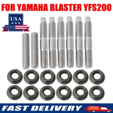 For Yamaha Blaster YFS200 1988-2006 ATV Cylinder Head Exhuast Stud Bolt Nut Kit