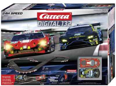Carrera Digital 132 24H Speed Ferrari 296 vs Aston-Martin 20030044 wireless OVP