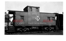 25A884 RP 1969 ERIE LACKAWANNA RAILROAD CABOOSE #C177 HUNTINGTON IN