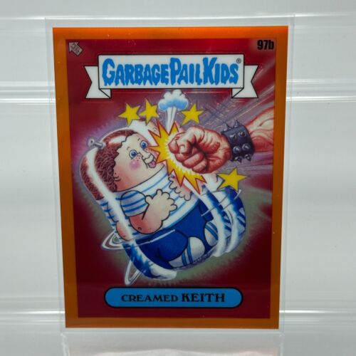 2020 Garbage Pail Kids Chrome 3 ORANGE REFRACTOR card CREAMED KEITH 97b - Picture 1 of 7