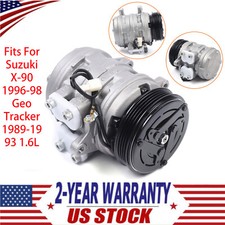 Fits For Suzuki X-90 1996-98 Geo Tracker 1989-1993 1.6L A/C Compressor W/ Clutch