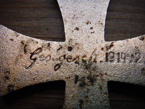 1914 WWI German Iron Imperial Cross 4" Paperweight Prussian 1813-1840- Original - Picture 3 of 3
