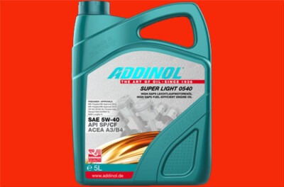 5 liter canister (1L =  7.71) Addinol engine oil motor oil 5W-40 super light 0540 oil