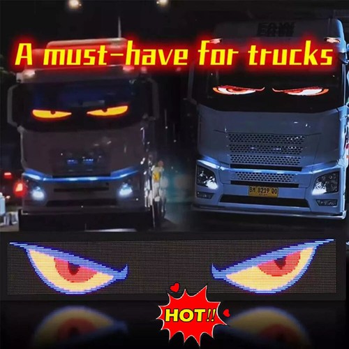 DIY Truck Specific Devil's Eye LED Screen Car Eye Light Truck Dynamic LED Light - Picture 5 of 17