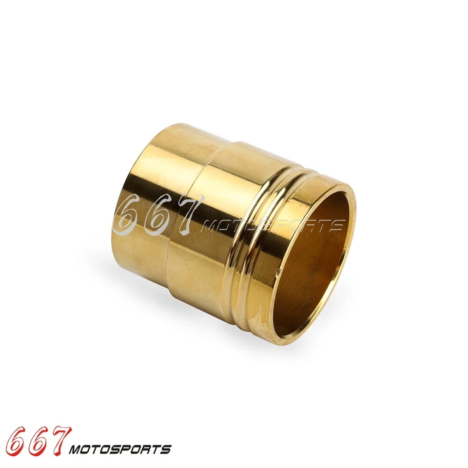 1-7/8" Brass Motorcycle Exhaust Pipe Tip For Harley Chopper Cafe Racer Universal - Image 2 of 4