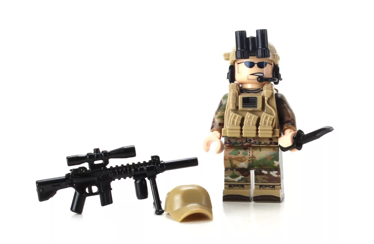 Army OCP 82nd Airborne Soldier Made With Real LEGO® Minifigure