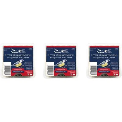 CJ Wildlife Energieblock mit Samen Wildvogelfutter, 3 x 300 g