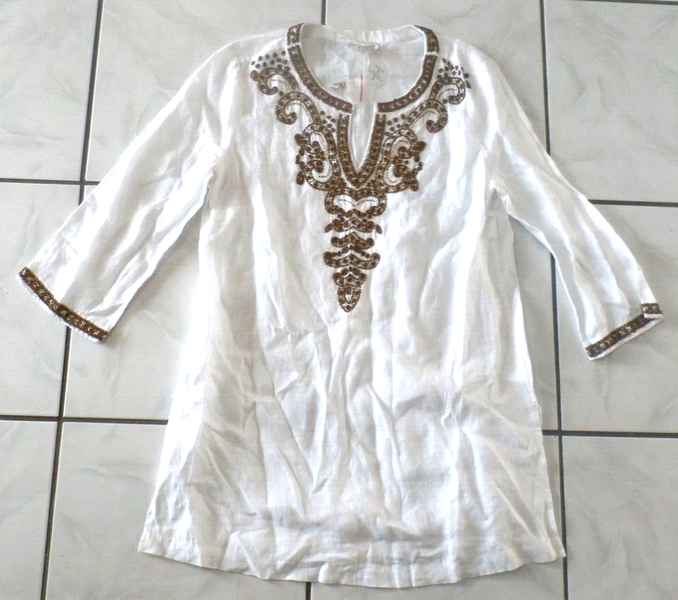 chico's beaded linen dress Ciao Beaded Mini Dress – Lucca Fashion Boutique main image 0